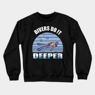 Funny Scuba Diving Under Water Dive Diver Ocean Crewneck Sweatshirt